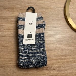 Richer Poorer | Textured Crew Socks | NWT